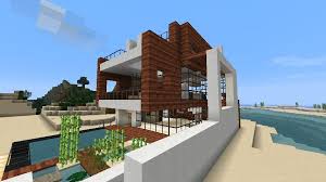 Small Modern Beach House Schematic Minecraft Project Minecraft House Designs Minecraft Small Modern House Minecraft Beach House