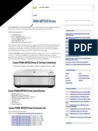 Is the driver still available? Download Canon Pixma Mp250 Driver Free Printer Driver Downloadfree Printer Driver Download Installation Computer Programs Printer Computing