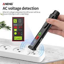 A voltage detector pen works by a process called capacitive coupling. Aneng Vc1010 Ac Dc Non Contact Pen Tester Volt Current Electric Test Pencil Buy From 7 On Joom E Commerce Platform