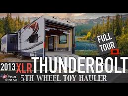 2013 forest river xlr toy hauler. 2013 Forest River Xlr Thunderbolt Model 35x12hp Full Tour Hd Youtube