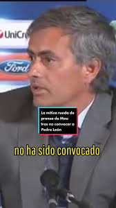 Mourinho Extraña A Pedro Leon
