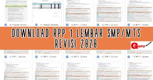 Sebelum anda mengunduhnya silakan baca dulu cara download (ada hamparan pada menu di atas). Download Rpp 1 Lembar Kelas 7 8 9 Smp Mts K13 Revisi 2020 Info Pendidikan Terbaru