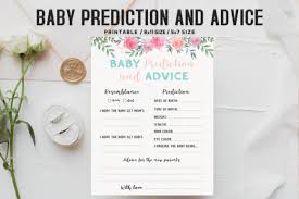 Download Floral Baby Prediction Advice Template Graphic By Creative Tacos Creative Fabrica PSD Mockup Templates