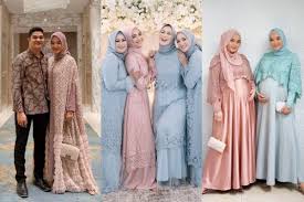 Dress brokat ini dapat digunakan untuk menghadiri acara resepsi pernikahan teman anda. 9 Gaya Kondangan Keluarga Citra Kirana Glamor