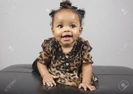 What most babies do by this age: Portrait Of Beautiful 6 Month Old African American Baby Stock Photo Picture And Royalty Free Image Image 14334548