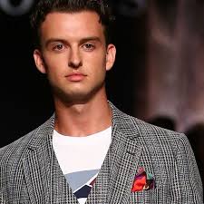 Cameron Robbie walks the runway at David Jones Autumn Winter 2019