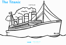 Bold ship coloring boat coloring yescoloring free ships. Easy Titanic Life Boat Coloring Pages