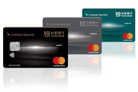 However, they, too, can issue credit cards. Taishin Cathay Pacific Mastercard