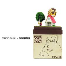4.25 large jumbo my neighbor totoro holding umbrella vinyl figurine toy. Studio Ghibli Mini Paper Craft Kit My Neighbor Totoro 02 Kusakabe House And Cat Bus