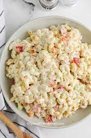 Add sugar, miracle whip, condensed evaporated milk and vinegar and mix well. Classic Macaroni Salad Quick Easy Cooking Planet