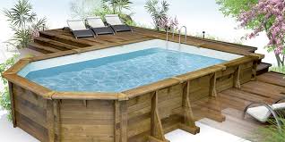 Plein D Idees De Piscines Semi Enterrees Amenagement Piscine Hors Sol Piscine Semi Enterree Amenagement Jardin Terrasse Piscine