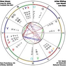 New Moon In 2020 Sun Sign Horoscope Astrology Software Astrology Chart