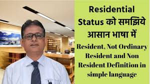 Residential Status Non Resident Resident Not Ordinary Resident Definition Taxpundit Youtube