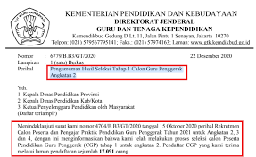 Daftar Peserta Lolos Seleksi Tahap 1 Guru Penggerak Angkatan 2 Tahun 2020 Guru Pendidikan Belajar