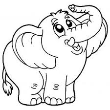 Printable cute elephant coloring page for kids. Elephants Free Printable Coloring Pages For Kids