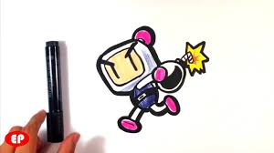 How To Draw Bomberman Nintendo Easy Pictures To Draw Learntodrawnow Learntodrawathome Easystufftodraw Easy Pictures To Draw Pictures To Draw Nerd Tattoo