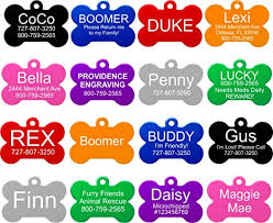 Speaking of the helagay plate, my graphic designer buddy and i. Amazon Com Providence Engraving Pet Id Tags In 8 Shapes 8 Colors And Two Sizes Personalized Dog Tags And Cat Tags With 4 Lines Of Customizable Text Available In 8 Shapes And Colors Pet Supplies