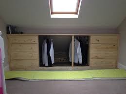 Under Eaves Storage With Clothes Rail Ikea Tarva Hack Ikea Hackers Eaves Storage Attic Bedroom Storage Loft Room