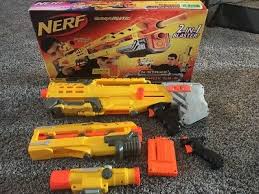 The ten dart clip is a nerf dart clip that was released in 2019. Yellow Nerf N Strike Longshot Cs 6 Complete Gun For Parts Jammed Ebay