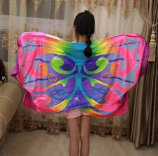 New Cozy Wings Baby Dream Butterfly Wing Cloak Kids Shawl Cartoon Multicolor Cape Kids Wing Magic Blanket Novelty Items A09022401 60 130cm Baby
