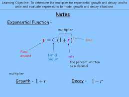 | socratic for an exponential model p=f(t)=p_{0}e^{kt}, where p_{0} is the initial value (at time t=0). 6 1 Exponential Growth And Decay Learning Objective To Determine The Multiplier For Exponential Growth And Decay And To Write And Evaluate Expressions Ppt Download