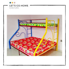 Katil tingkat untuk perempuan ada gelongsor. Bunk Bed Double Decker Single And Double Bed Katil Double Decker Katil 2 Tingkat Bed Katil Besi Metal Bed Shopee Malaysia