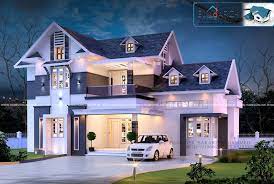 House low cost construction in kerala house plan for 4 cent the area of the building is 1500 sq ft including 3 bedrooms with attached bathrooms Double Story House Design Beautiful Exterior In 1800 Sq Ft