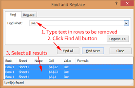 In the popping up delete dialog box, check the shift cells left option or shift cells up option as you need, and click the ok button. Remove All Rows Containing Certain Data Excel Zoom