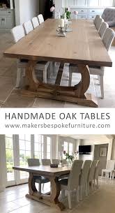 Handmade Oak Dining Table With Curved Base Bespoke Refectory Table Large Oak Dining Tables Long Dining Room Tables Dining Room Table Legs