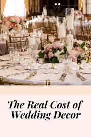 What Is The Real Cost Of Wedding Decor Wedding Costs Wedding Decorations Spring Wedding