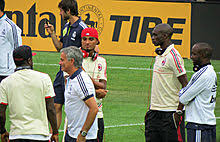 Jose mourinho was called to a meeting with daniel levy, the players' training session has been put back. Jose Mourinho Wikipedia