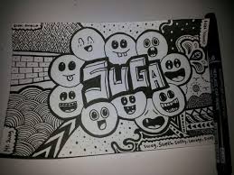 Gambara dodle art berwarna berikut beberapa contoh karya doodle art warna warni. 100 Gambar Doodle Nama Art Simple Keren Dan Cara Membuatnya