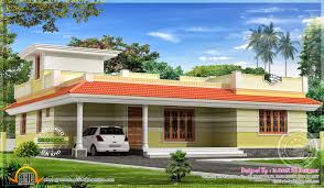 1858 Sq Feet Kerala Model Single Floor Home Beautiful House Plans Simple House Design Single Floor House Design