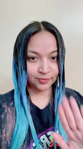 Love is the hair. 💙🦋 #Product : Strawberry Leapord #Color : Charity Grace  #semipermanent #fyp #fypage #haircolor #funhaircolor