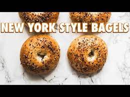 How To Make New York Style Bagels Youtube New York Bagel Food New York Style