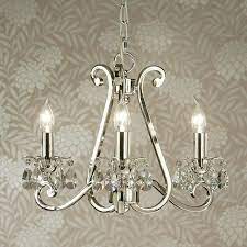 In stock at store today. Oksana Polished Nickel Finish 3 Light Chandelier Ul1p3n Tiffany Lighting Direct