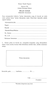 For each user account, only 1 license is permitted to log in at any time. Borang 16a Kanun Tanah Negara