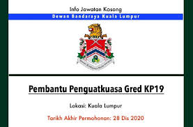 U ntuk makluman, iklan jawatan kosong terkini dibawah adalah seperti yang diiklankan oleh majikan. Info Jawatan Kosong Terkini Dewan Bandaraya Kuala Lumpur Jawatan Kosong Terkini