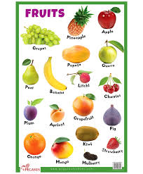 fruits chart english