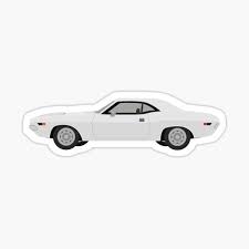 Challenger and sapporo would carry on with minor facelifts through the 1983 model year. Sticker Dodge Challenger Redbubble
