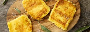 4/5 fette di lardo 20/30 di grammi di porcini secchi mezzo bicchiere di vino bianco 30/40 gr funghi misti e. Polenta Fritta Con Salsa Ai Funghi Porcini Molino Rossetto