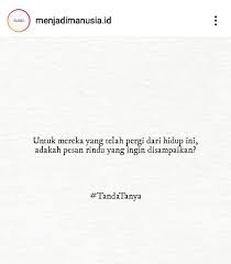 2 bentuk karya sastra sajak yang tidak berima; Kata Kata Instagram Rindu