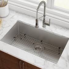 Large kitchen items such as baking sheets, pots and pans can be maneuvered easily within the super single. Kitchen Sinks The Home Depot