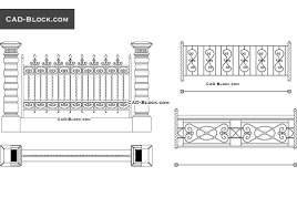 Materials i used for this makita mlt100 table saw fence. Wrought Iron Fence Elevation Plan Autocad Blocks Dwg File