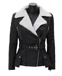 Vind fantastische aanbiedingen voor leather coat with fur. Womens Black Leather Jacket Fur Collar Asymmetrical Jacket In Australia