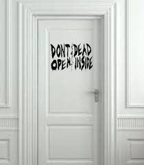 Dead Inside From The Walking Dead Wall Decal Etsy The Walking Dead Walking Dead Party Dead