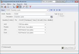 Configuration Des Articles