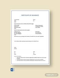 Maybe you would like to learn more about one of these? Insurance Certificate Template 10 Free Word Pdf Documents Download Free Premium Templates