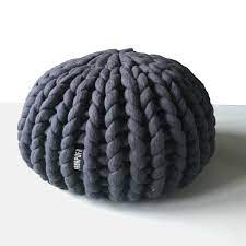 This chunky knit pouf is made from 100% superfine, merino wool. Oslo Pouf Panapufa