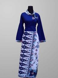 Koleksi blouse batik terbaru motif marina ceplok monocrhome model batik : Kumpulan Model Gamis Batik Kombinasi Modern Simple Elegan Dan Kekinian